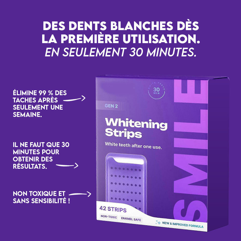 Pack DrDent - 42 Bandes blanchissantes violettes